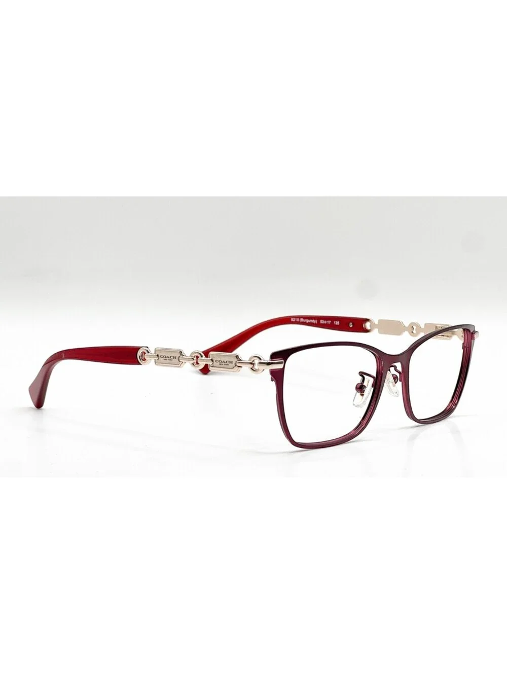 Coach HC 5065 9215 Burgundy Rectangle Authentic Eyeglass Frames 53-17-135